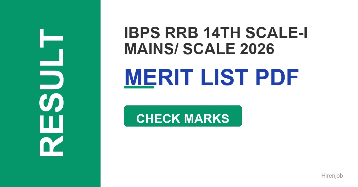 IBPS RRB 14th Scale-I Mains/ Scale II, III Pre Result Out - Check Score & Cut-off