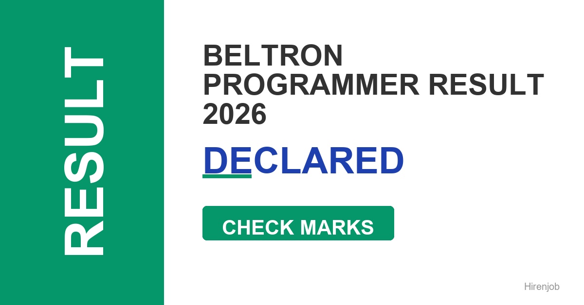 BELTRON Programmer Result / Cutoff Out - Check Score & Cutoff