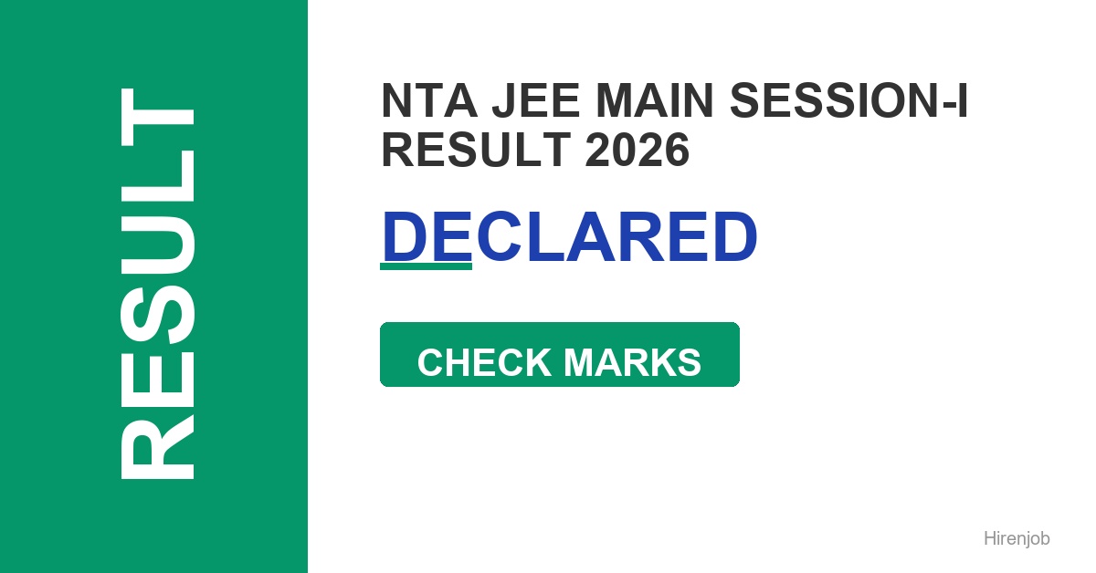 NTA JEE Main Session-I Result Out - Check Score & Cutoff