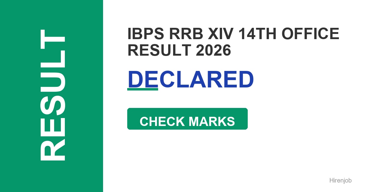 IBPS RRB XIV 14th Office Assistant, Scale-I, II, III Score Card Result Out - Check Score & Cutoff