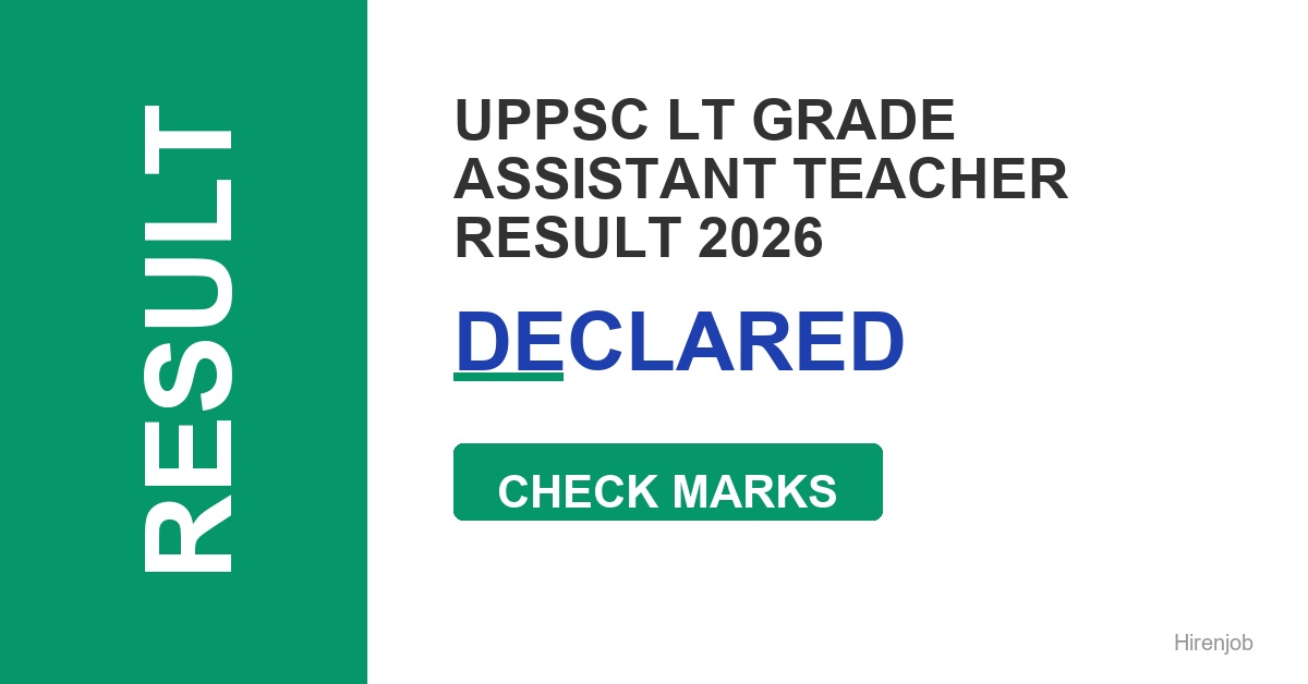 UPPSC LT Grade Assistant Teacher Result – Updated Out - Check Score & Cutoff 1 UPPSC LT Grade Assistant Teacher Result – Updated Out - Check Score & Cutoff